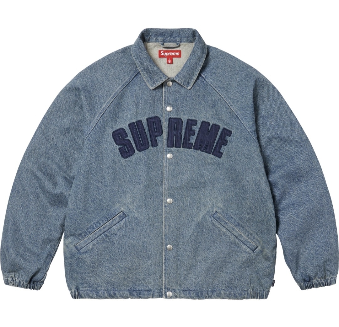 SUPREME SS25 OLD ENGLISH COACHES JACKET 牛仔夾克外套