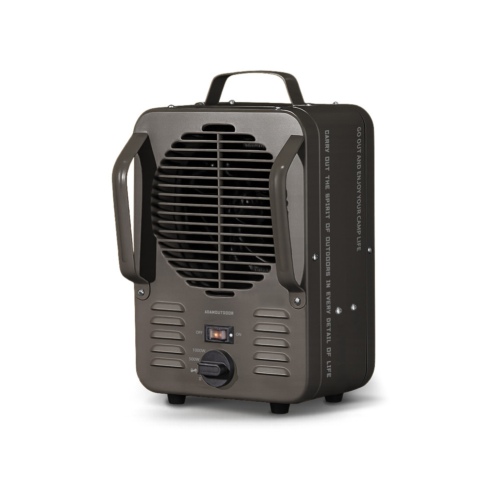 ADAMOUTDOOR｜鋼鐵風格 雙功率電暖器 【野炭黑】