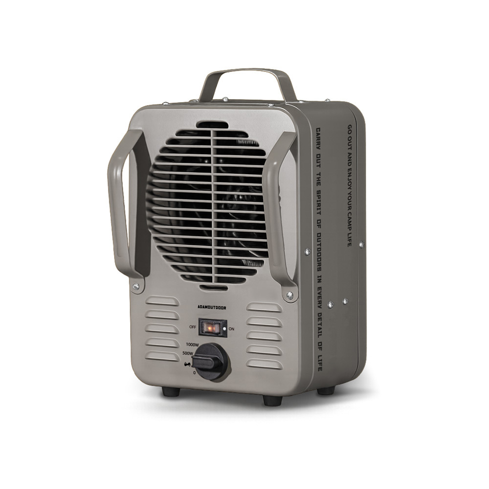 ADAMOUTDOOR｜鋼鐵風格 雙功率電暖器   岩石灰【 已到貨】