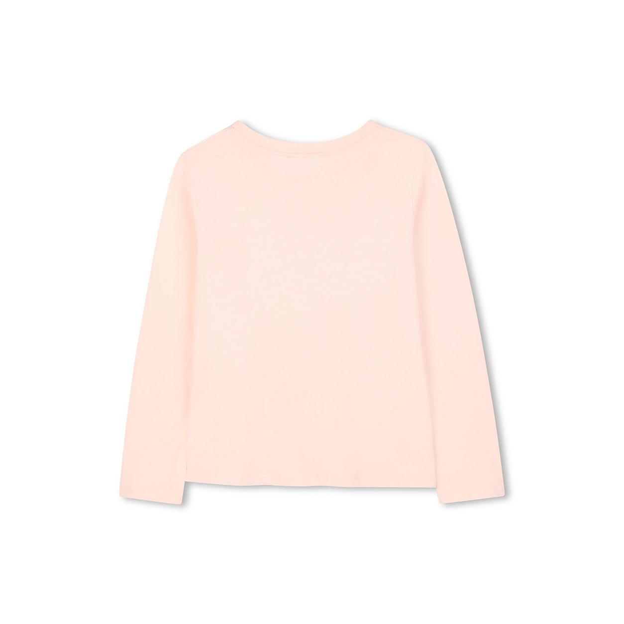 1LN0902-118 CHLOE Kids Long-Sleeve Pink T-Shirt with Logo Pink #C20650-46J (C-BR-E)