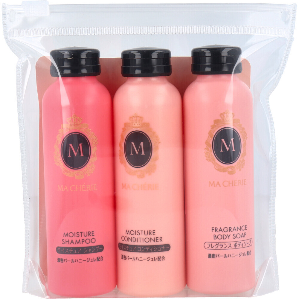 日本MaCherie沐浴洗頭護髮旅行套裝 (日本製)