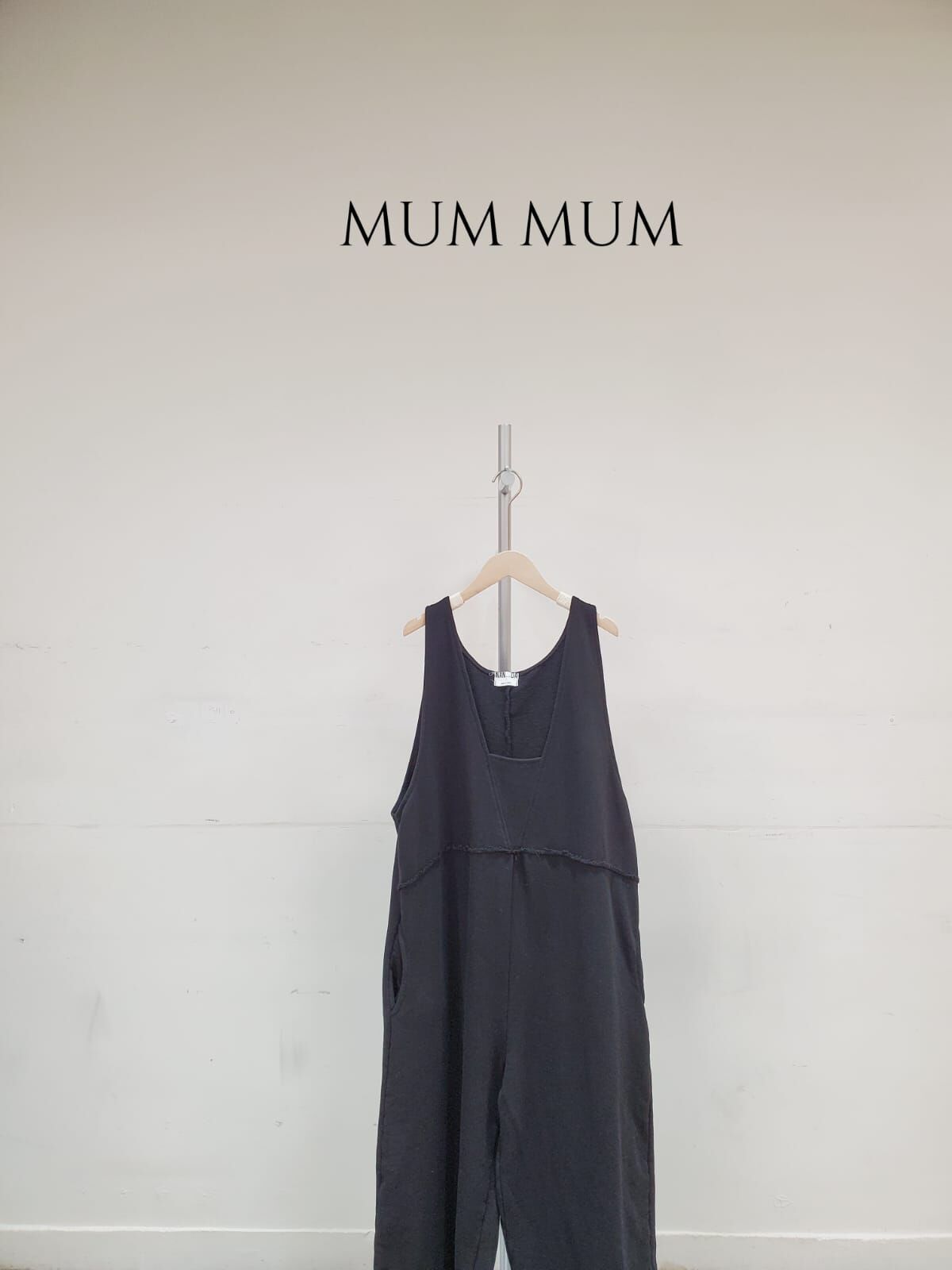 0212715a／毛邊寬鬆連身褲 46/46/55