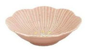 日本陶瓷花小町瓦碗17CM (粉) (日本製)