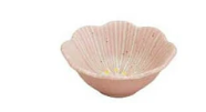 日本陶瓷花小町瓦碗10.5CM (粉) (日本製)