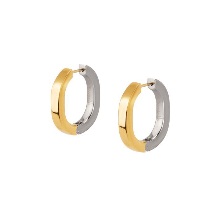 1BU0407-056 [BANGLEUP] Saturne Earrings Light Gold & Rhodium #BUP22-SAT-OCR02 (EU)