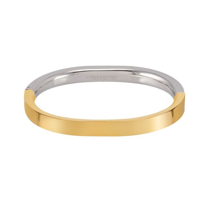 1BU0407-174 [BANGLEUP] Saturne Claps Bracelet Light Gold & Rhodium #BUP22-SAT-BFA02 (EU)