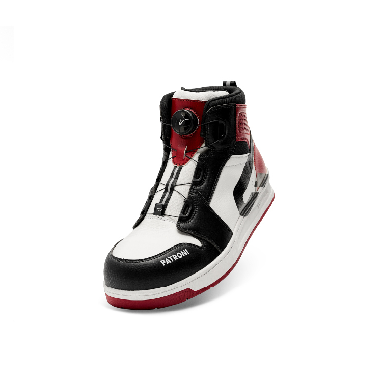 PATRONI｜極潮靴 SF2328BLK RED 鞋面防水快旋鈕絕緣安全鞋