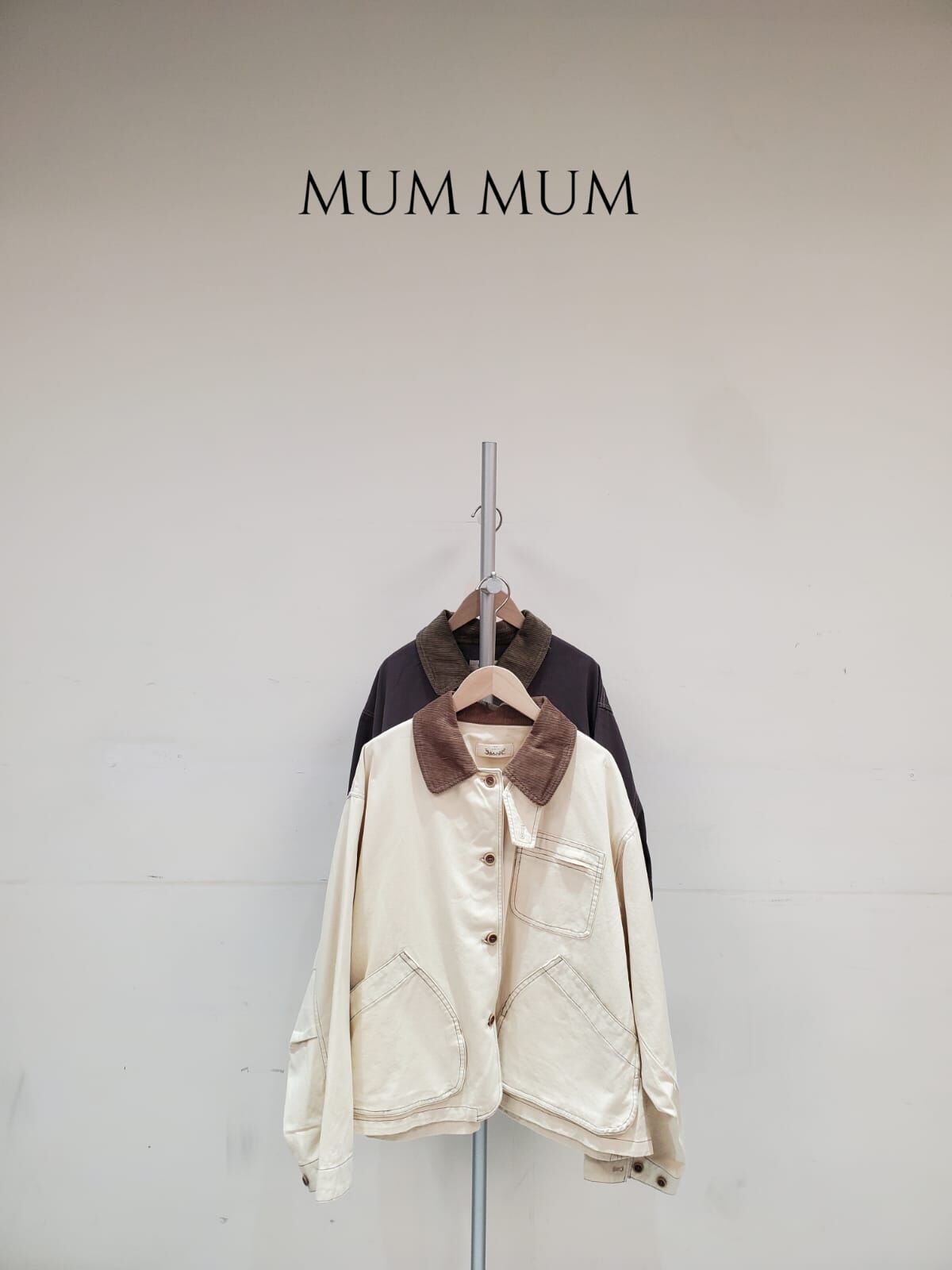 0212727a／日系兩色多口袋外套 49/49/24.5