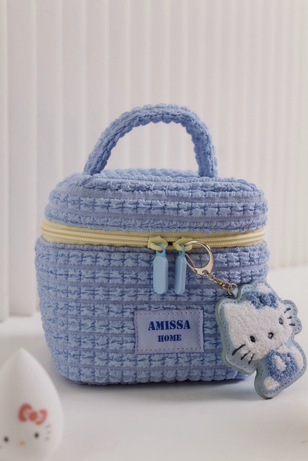 泡泡提把小化妝包_AMISSA（藍）