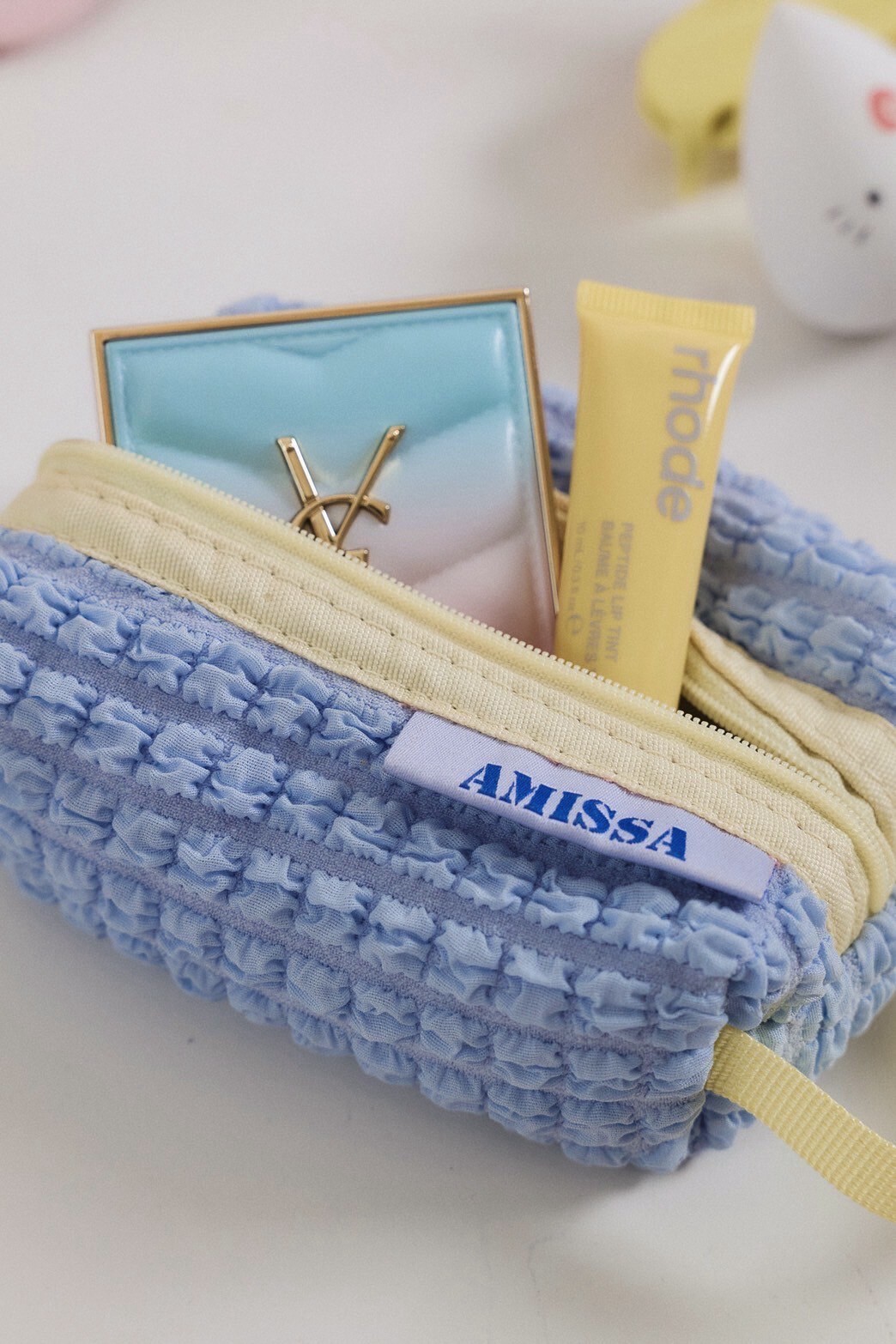 泡泡小提把收納袋_AMISSA（藍）