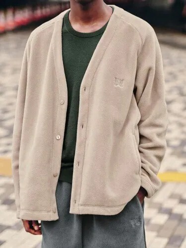 <快速出貨>Needles x Uniqlo 蝴蝶寬版刷毛開襟外套  三色