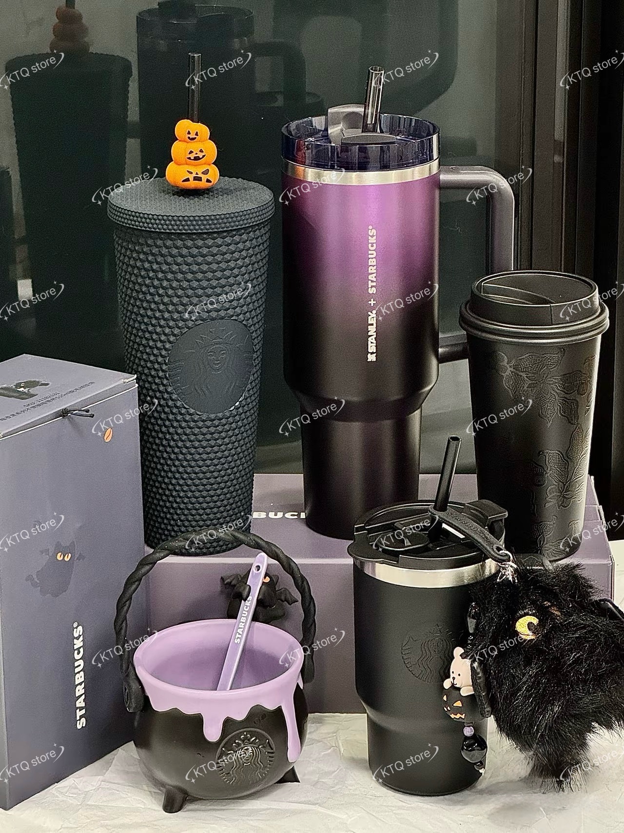 KTQ STORE ‧ STARBUCKS 星巴克 暗黑系列 黑紫色 萬聖節限定
