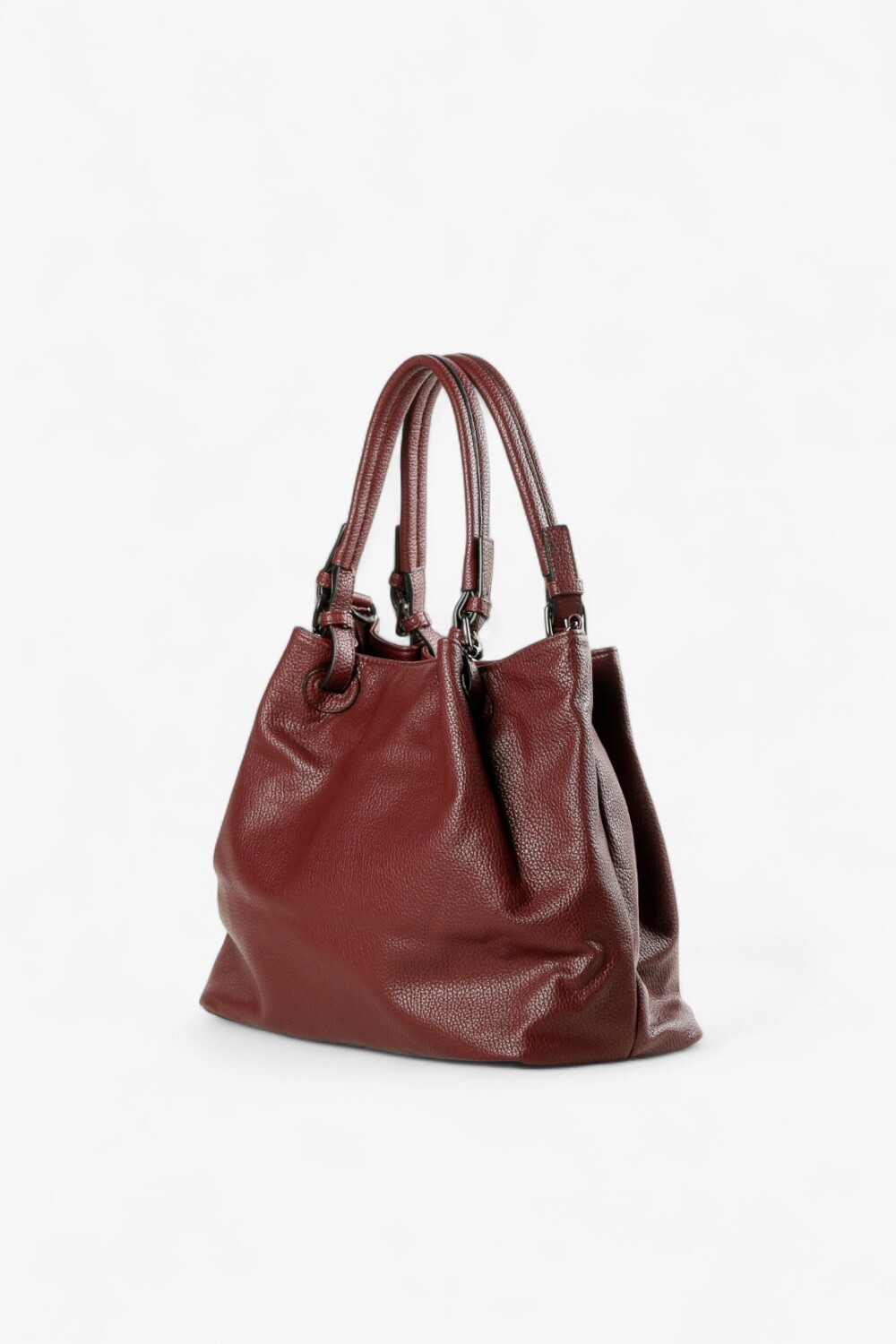 HEX 仿真皮大托特包 酒紅