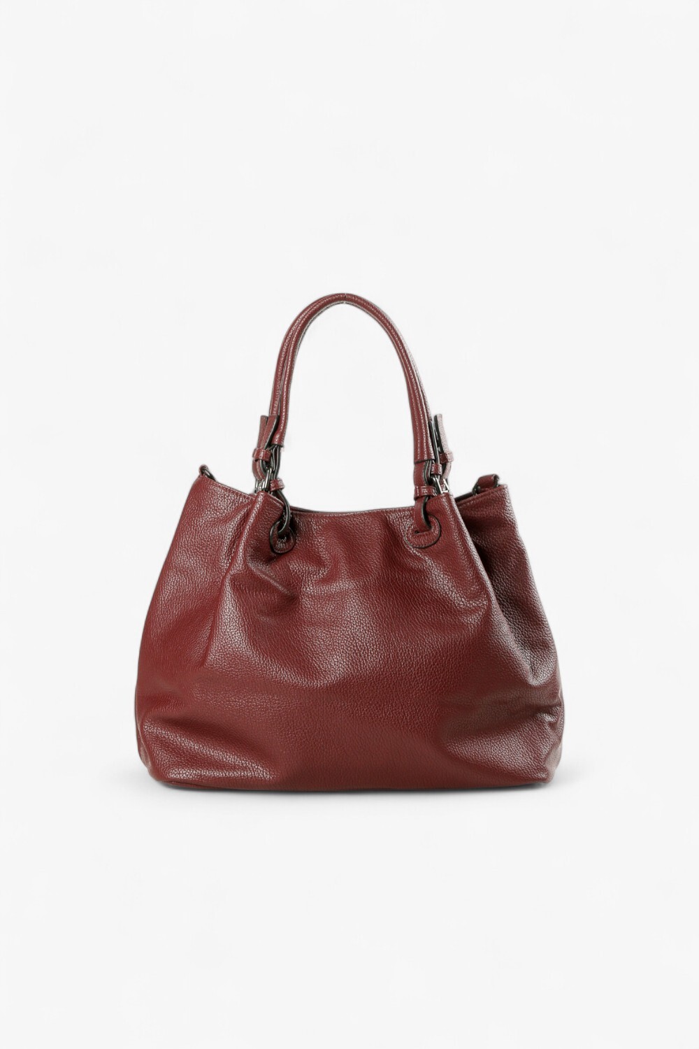 HEX 仿真皮大托特包 酒紅