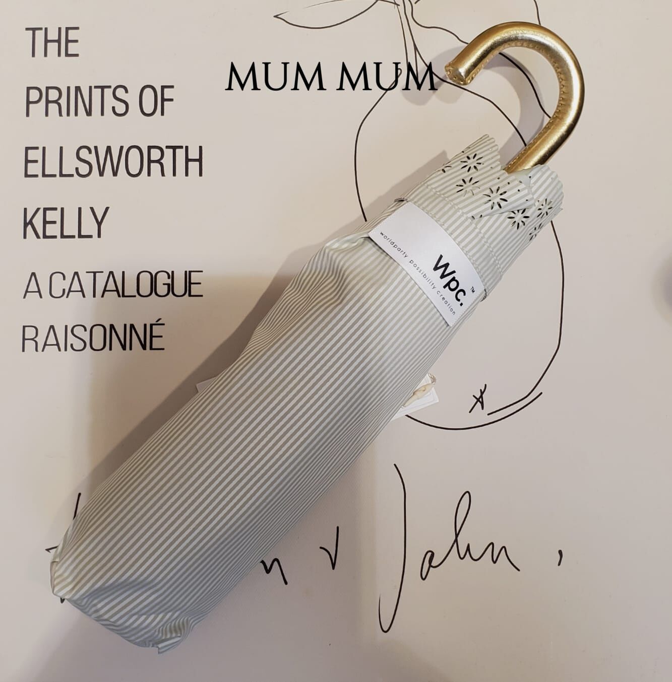 Ac820/花邊條紋防UV縮骨遮