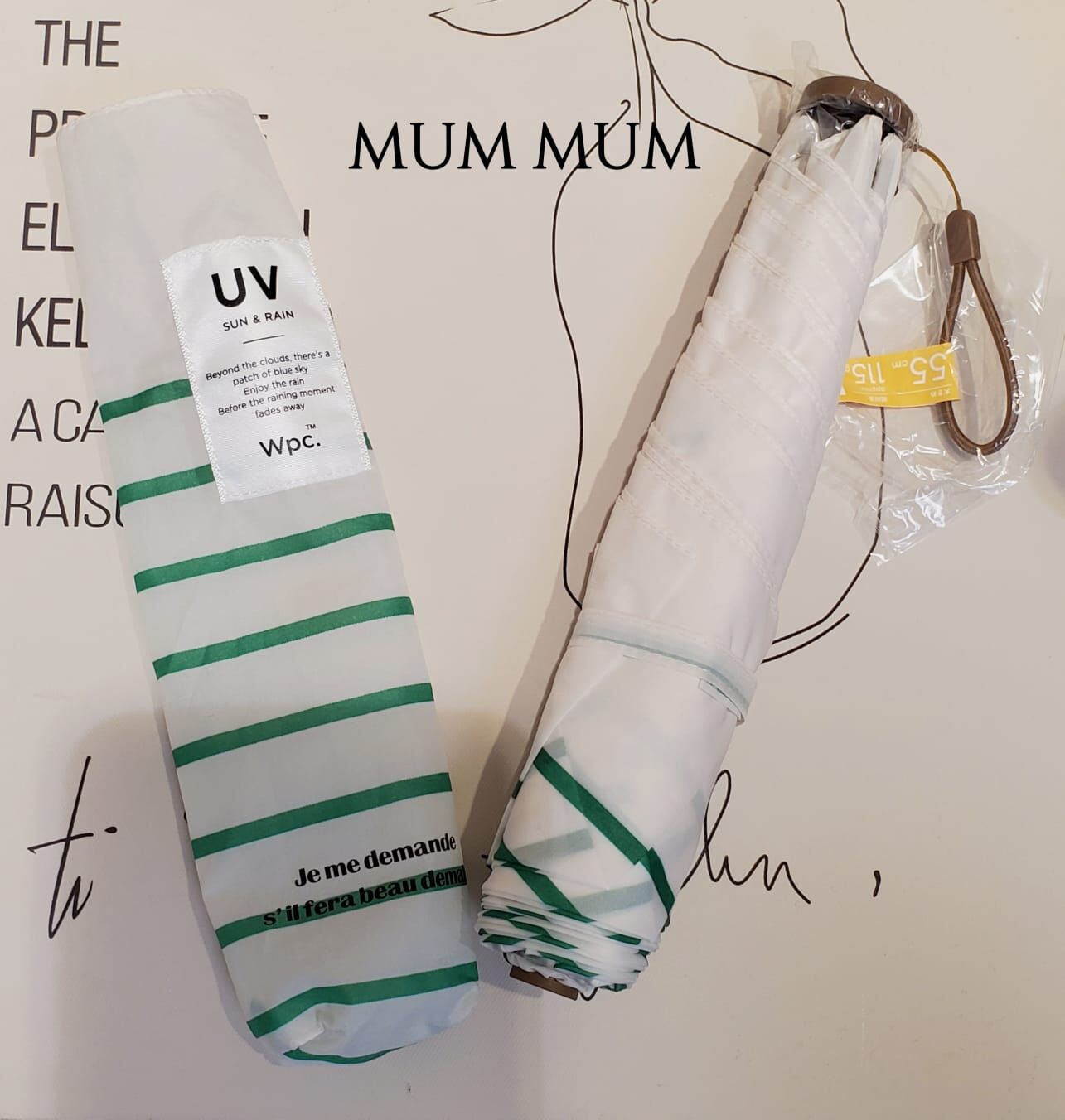 Ac822/間條輕量縮骨遮