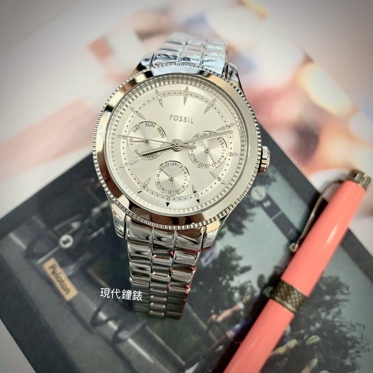 【FOSSIL】簡約三眼石英女錶  BQ3992 38mm 現代鐘錶