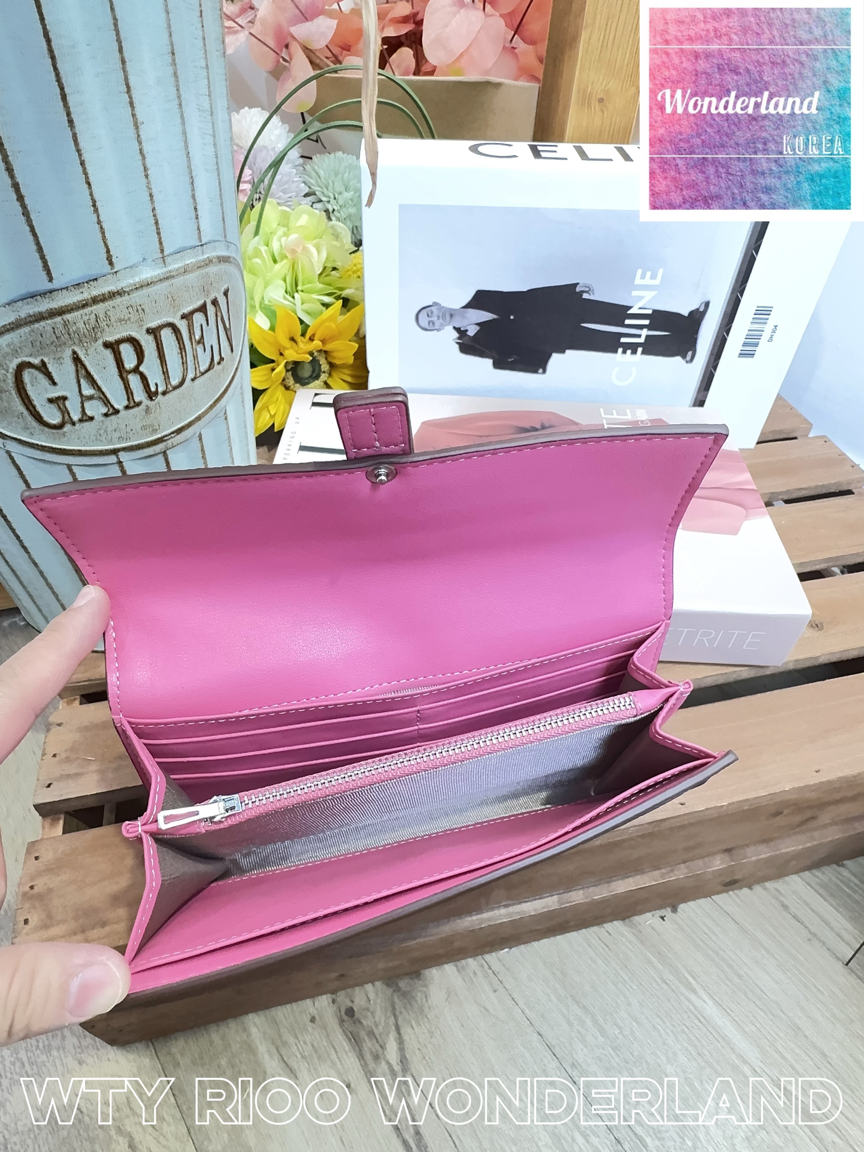 B14 W100314拼色長銀包