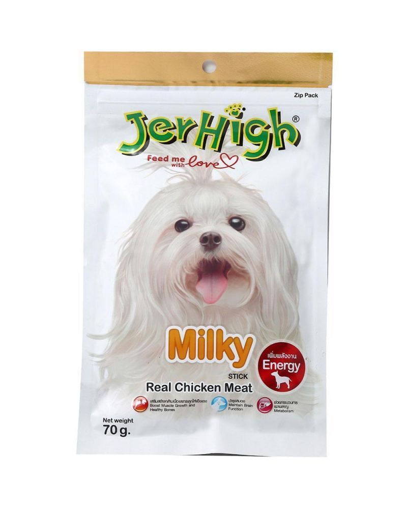 泰國Jerhigh牛奶雞肉條70g犬食