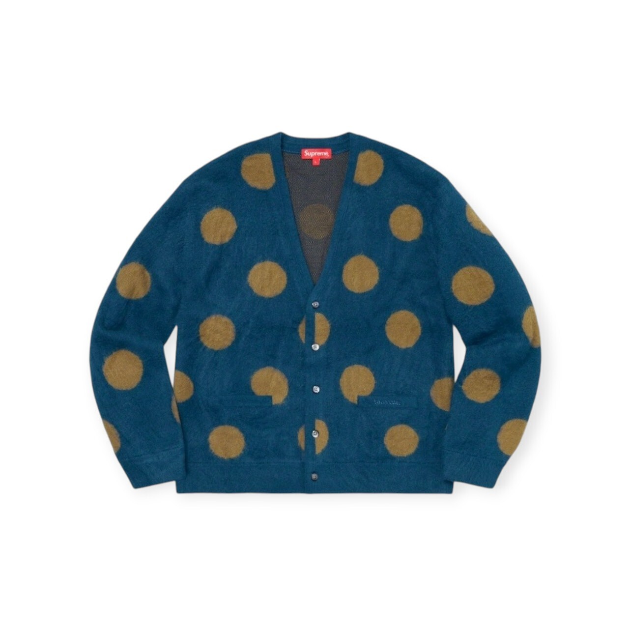 SUPREME 20SS BRUSHED POLKA DOT CARDIGAN FULL SIZE