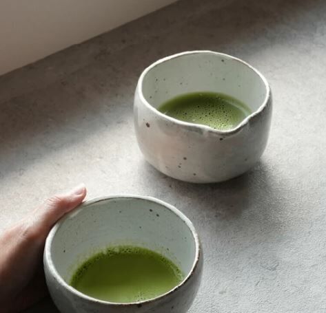 日本製 SALIU 茶流×兵山窯 片口抹茶碗