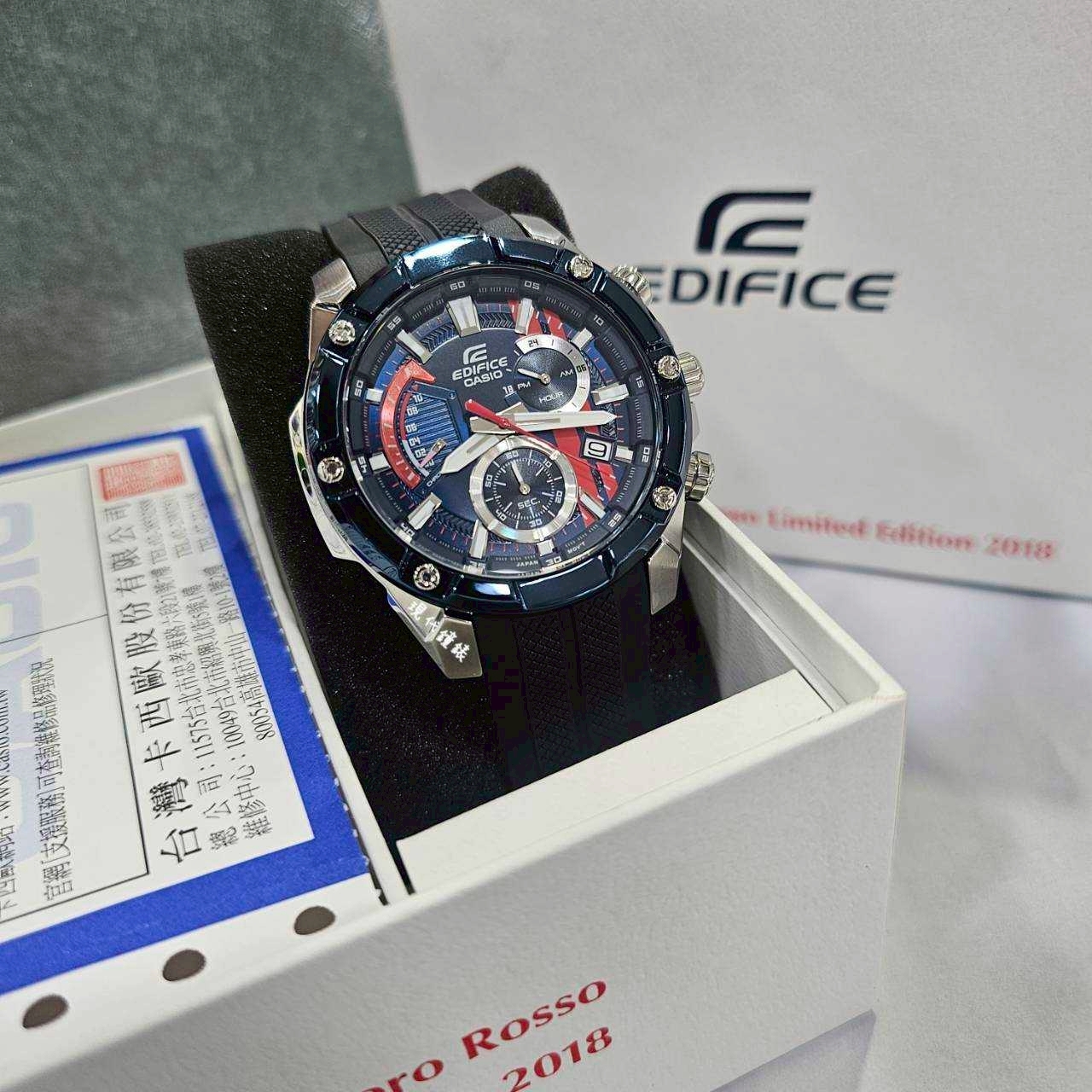 【 EDIFICE】紅牛聯名賽車錶-燃速本能EFR-559TRP-2A 42mm 現代鐘錶