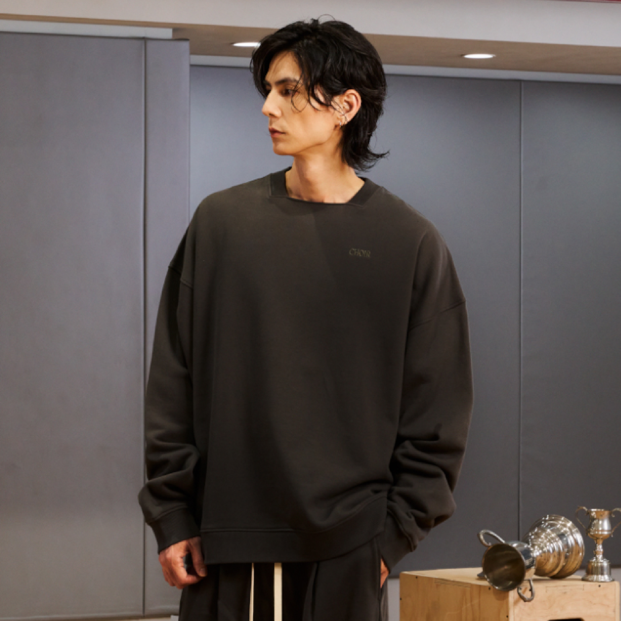 CHOIR Neutrals Square Collar Crew Neck [CN01]