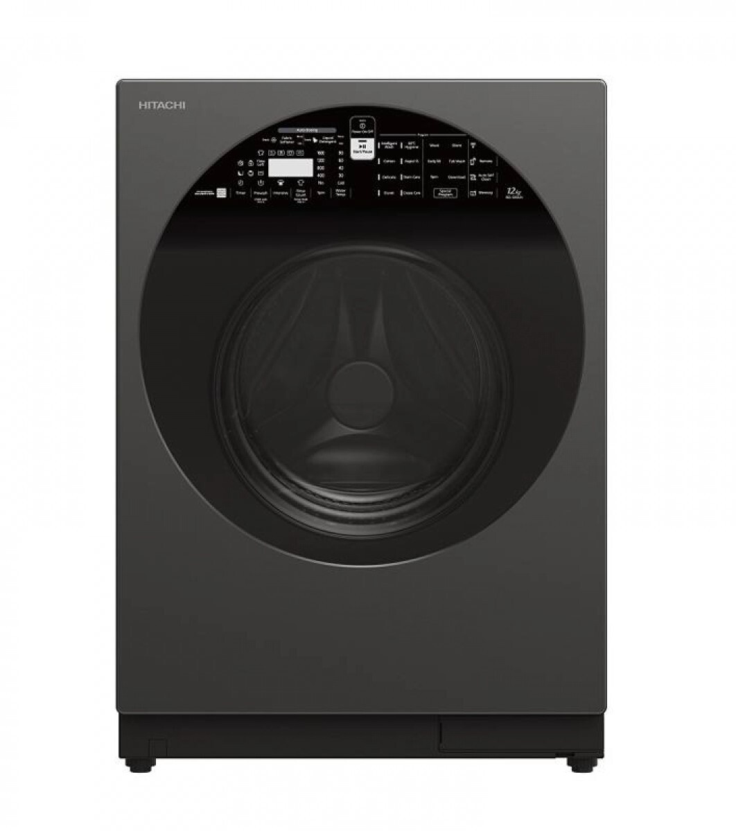 日立 Hitachi  BD-D120XJV‧12/8公斤/1600轉‧智能變頻蒸氣2合1‧前置式洗衣乾衣機-香港行貨-原廠2年全機及10年摩打保養‧