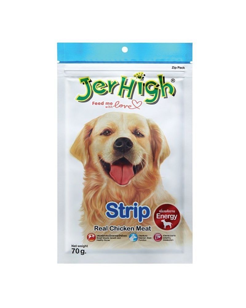 泰國Jerhigh長雞片70g犬食