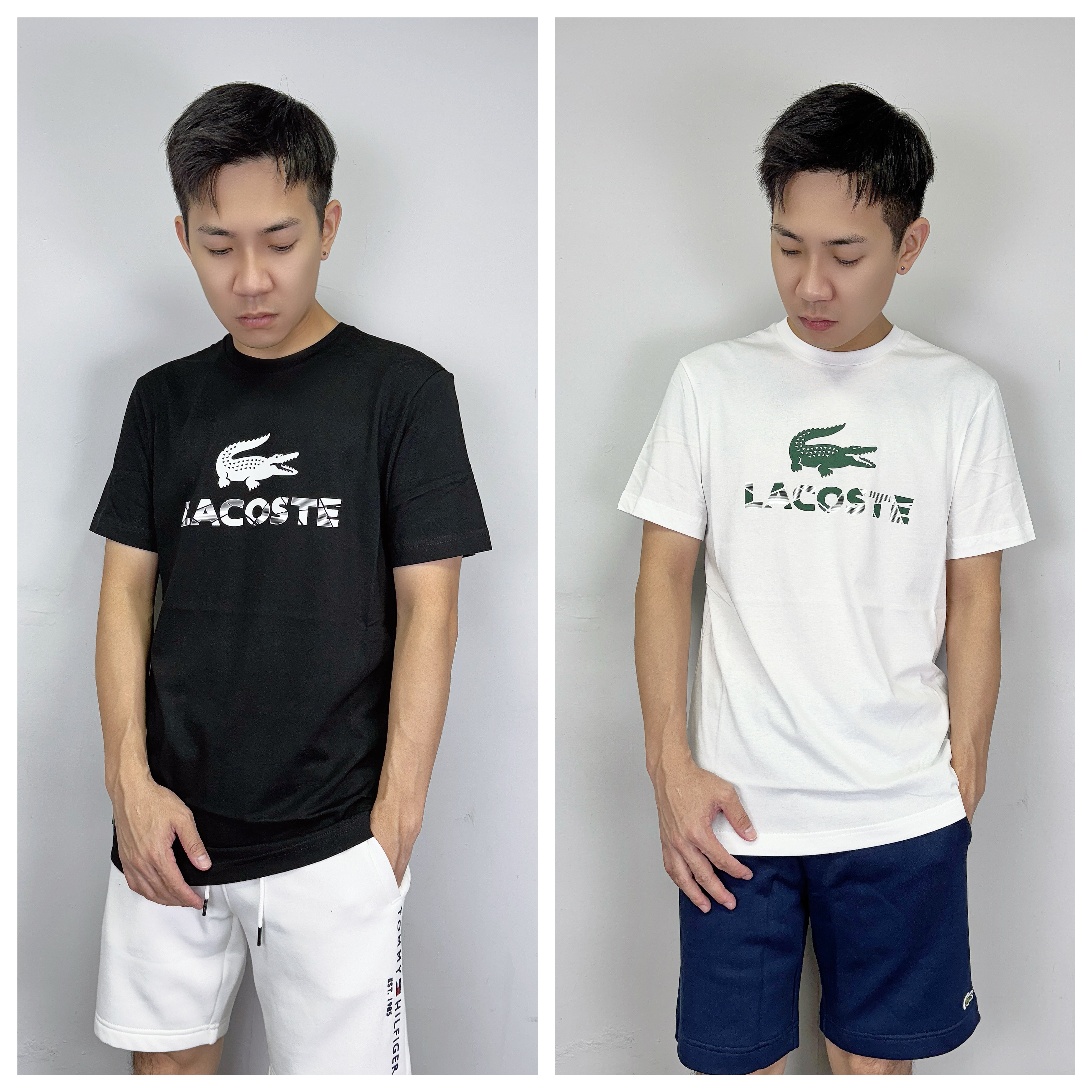 Lacoste 鱷魚 分裂字母大Logo 短袖上衣 短T