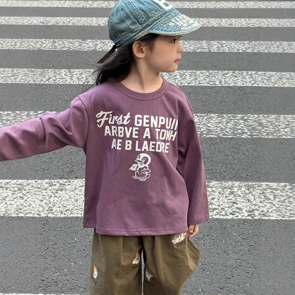 日系企鵝字母上衣