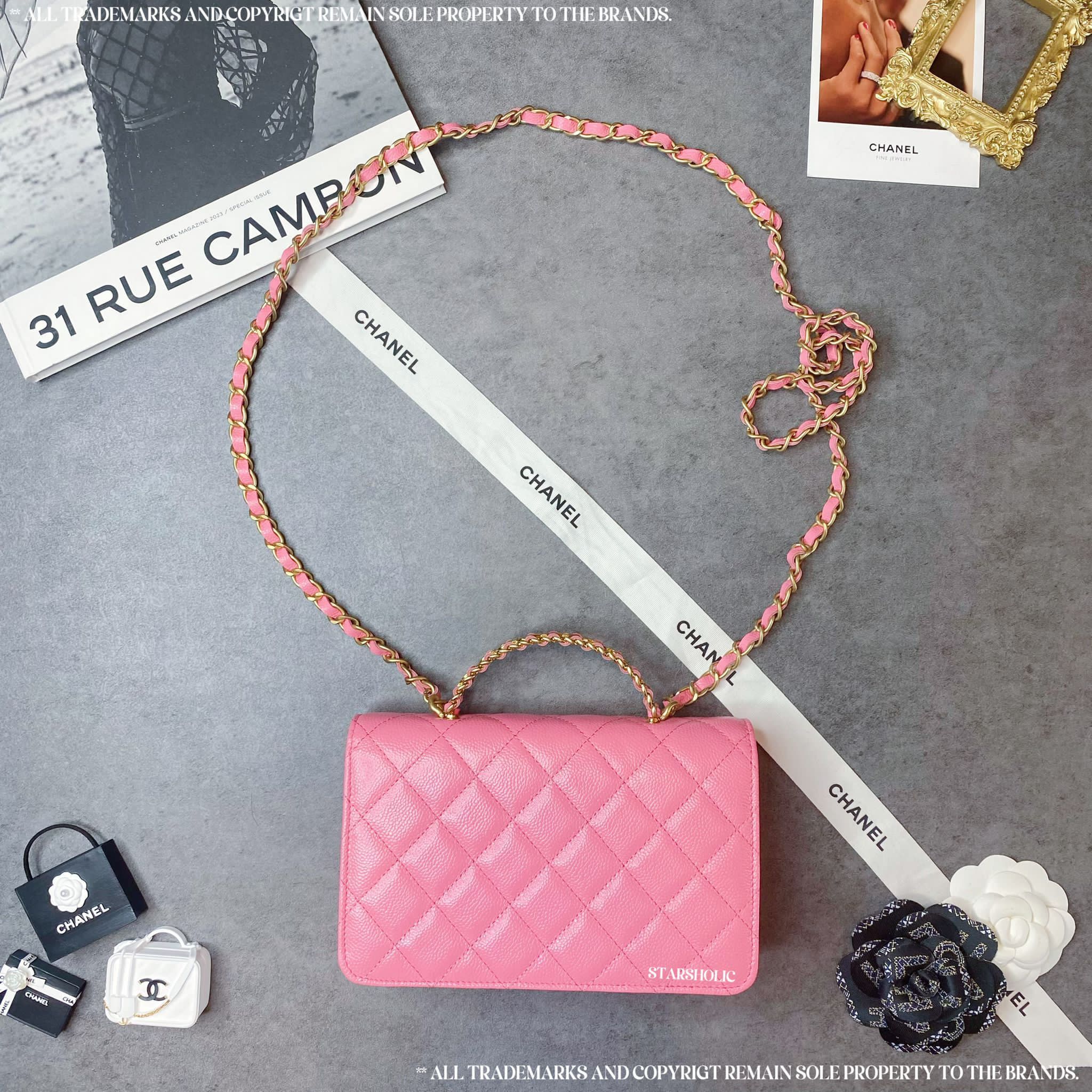 CHANEL Wallet On Chain With Handle