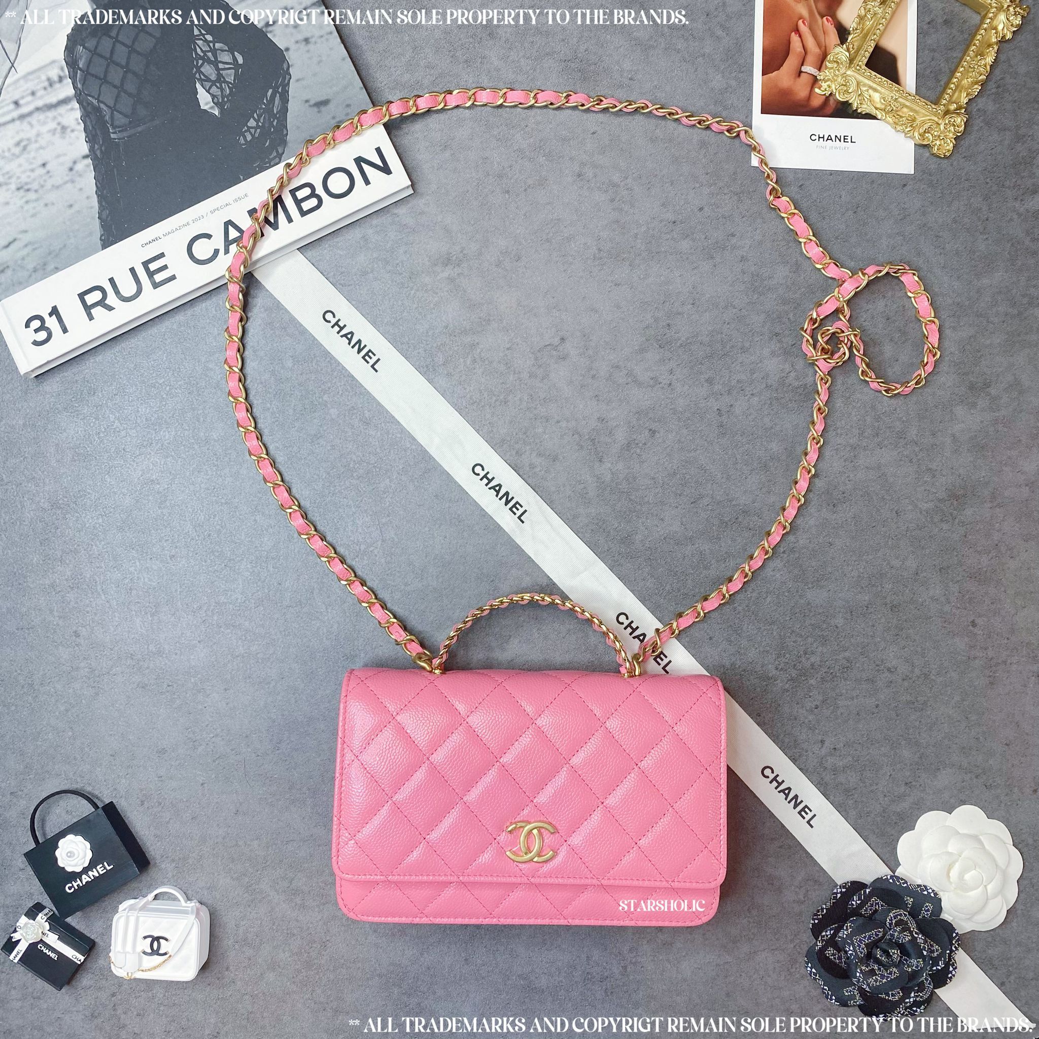 CHANEL Wallet On Chain With Handle
