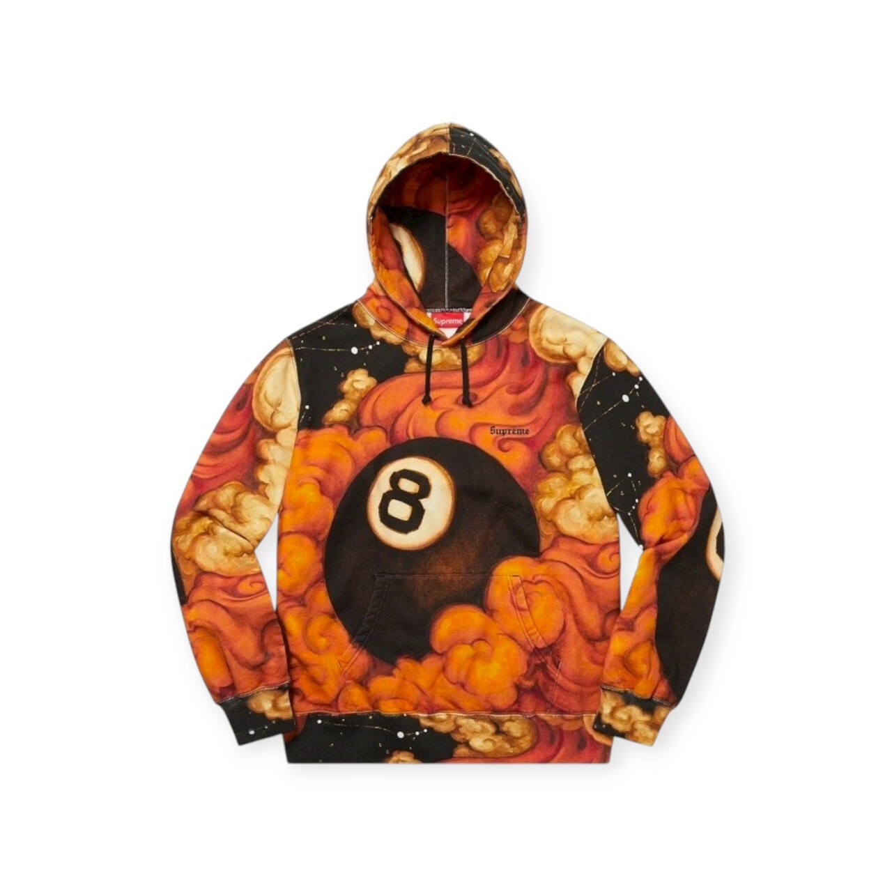 SUPREME 19FW RTIN WONG 8-BALL HOODED SWEATSHIRT SIZE M
