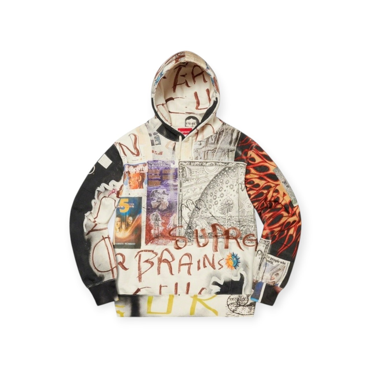 SUPREME 20FW LSD SPELLS HOODED SWEATSHIRT SIZE XL