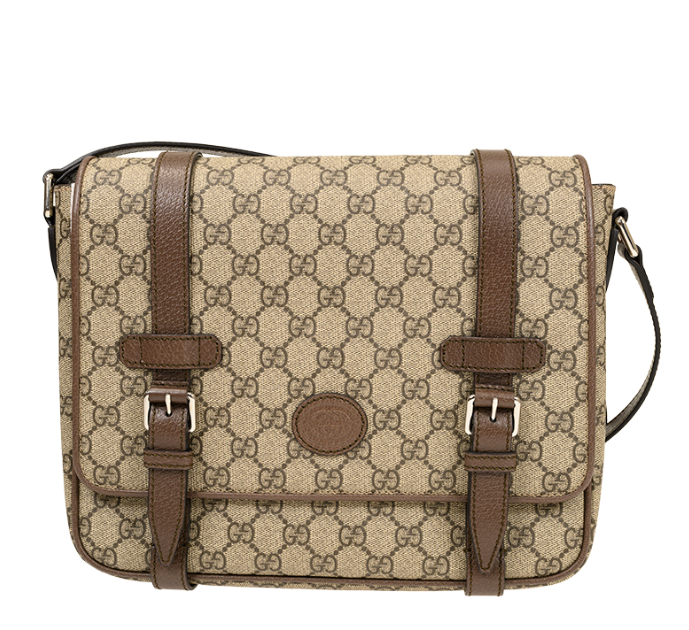 [E] GUCCI BORWN GG SUPREME SHOULDER BAG, 658542K9GSN-8358 (EGC119)