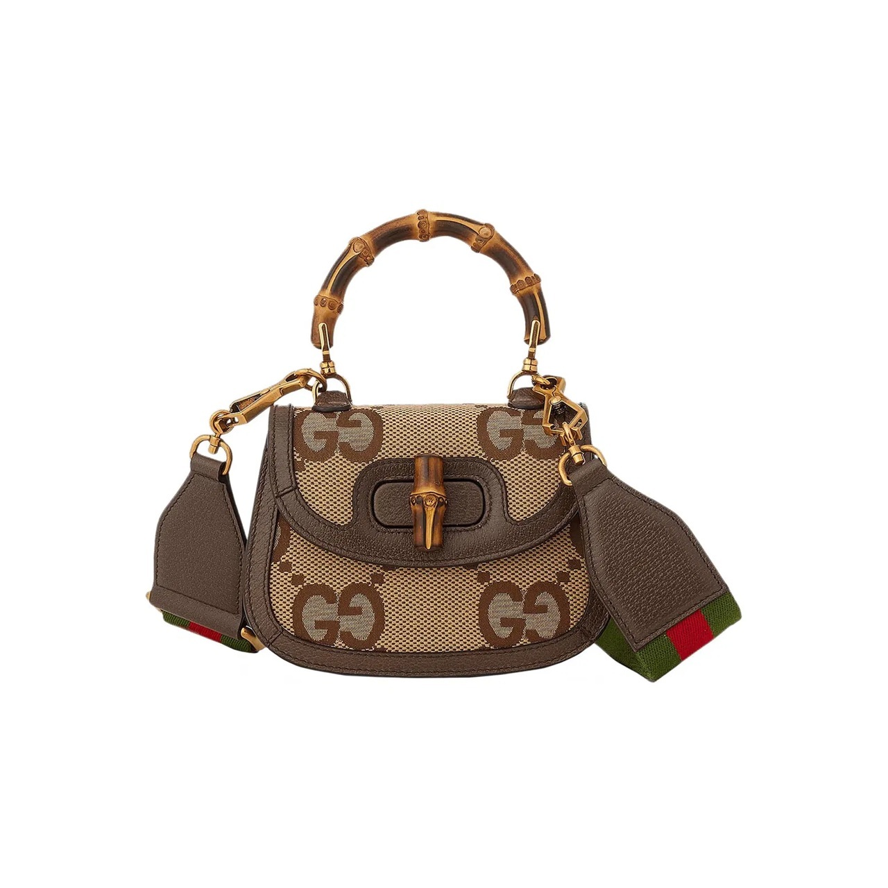 [E] GUCCI BEIGE BROWN MINI HANDLE BAG, 686864UQLBT-2570 (EGC15)