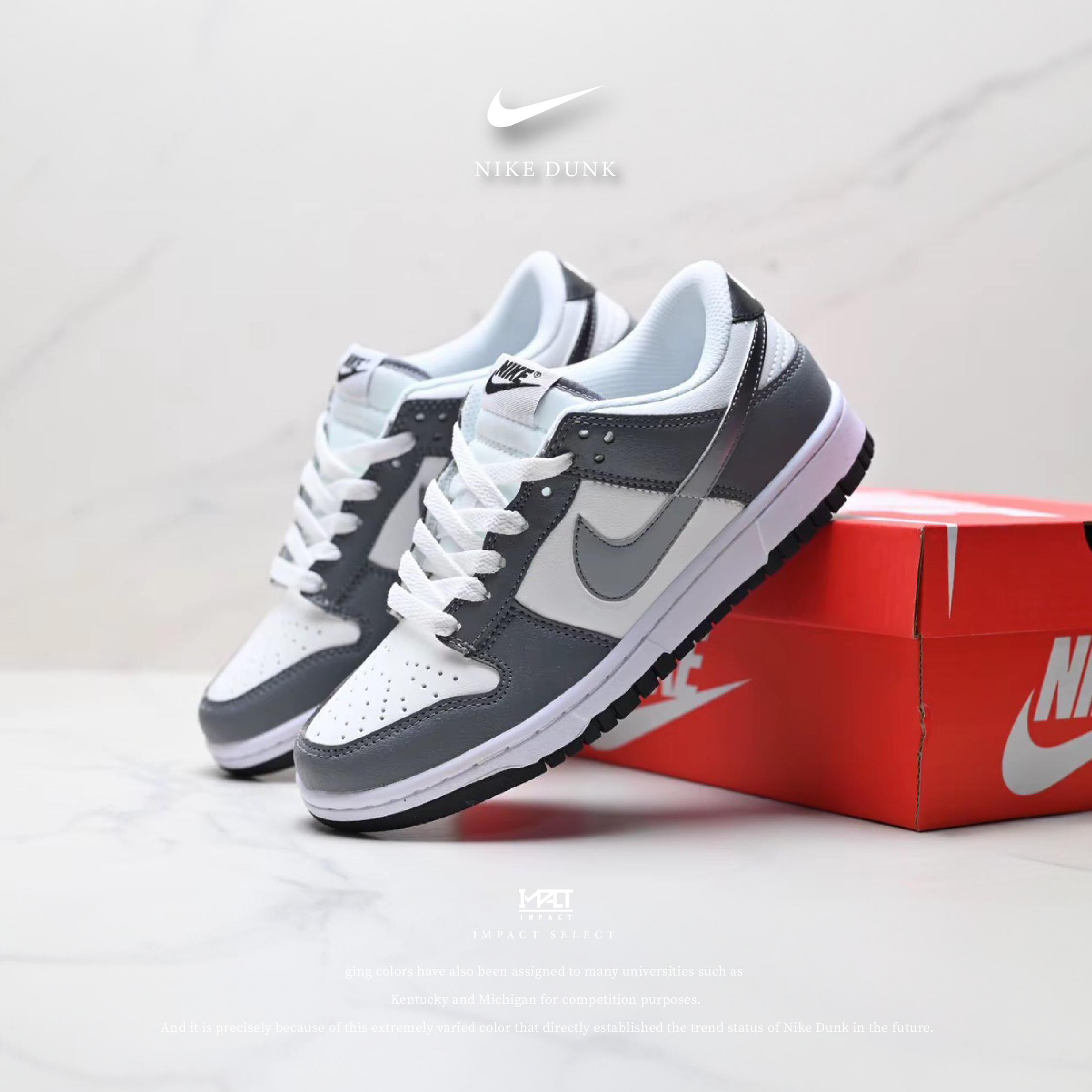 Nike Dunk Low GS Cool Grey 冷灰 漸層勾 HM9617-001