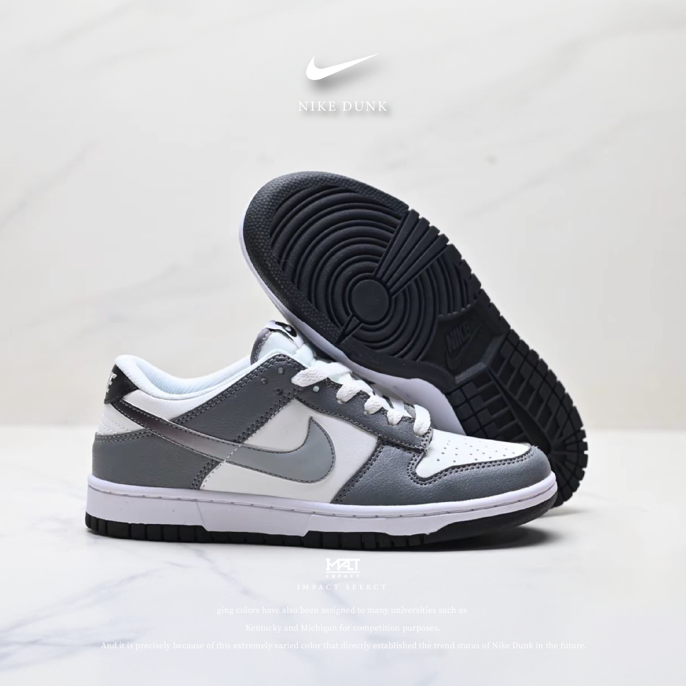 Nike Dunk Low GS Cool Grey 冷灰 漸層勾 HM9617-001