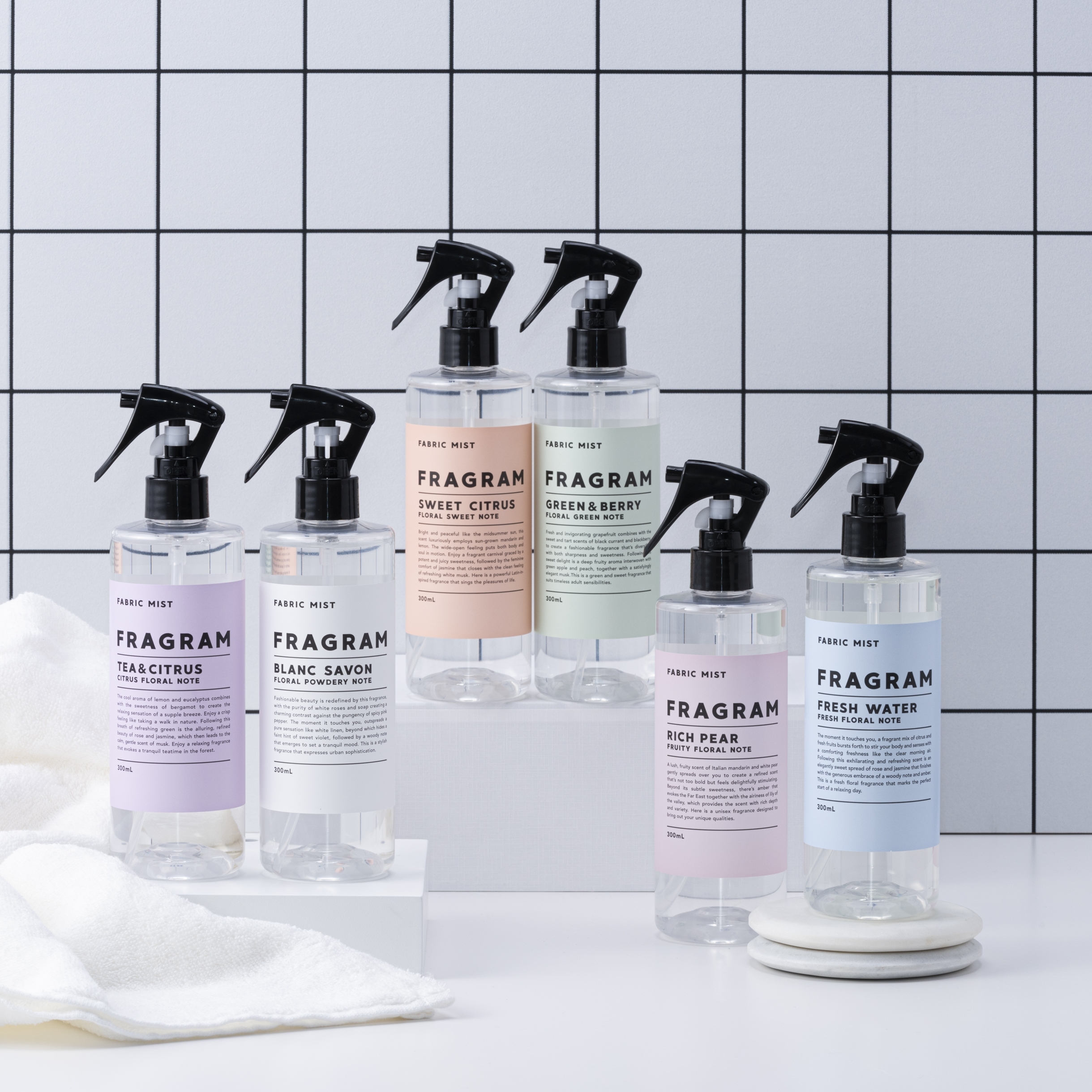 FRAGRAM慕浴-粉嫩香梨 除皺香衣噴霧300ml