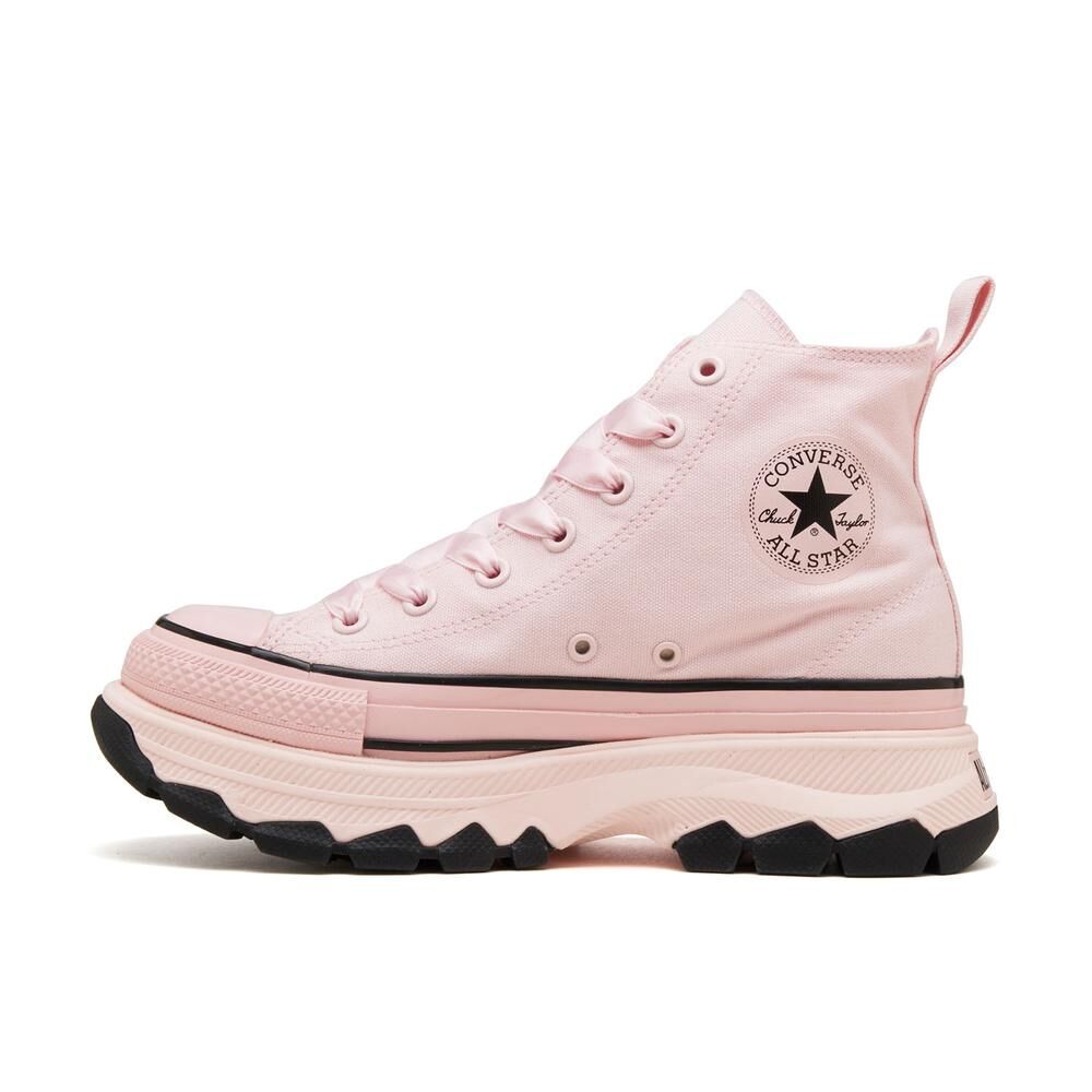 Converse All Star Trekwave BP HI 日本限定 粉色 緞帶鞋帶 厚底 高筒 帆布鞋 31316400