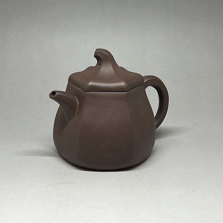 茶香自在】1980年代宜興一廠壺瓜梨紫砂壺葛惠琴製160 c.c.