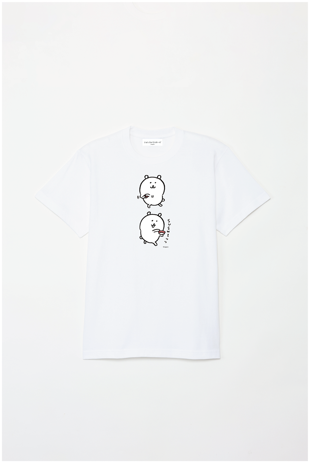 預訂｜白熊 ODM 5.6oz純棉短袖T恤 壽司 中央圖案