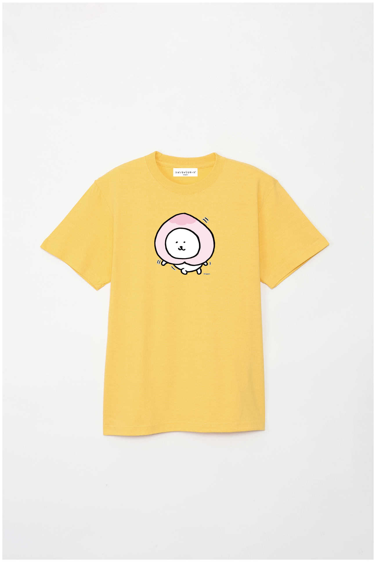 預訂｜白熊 ODM 5.6oz純棉短袖T恤 桃 中央圖案