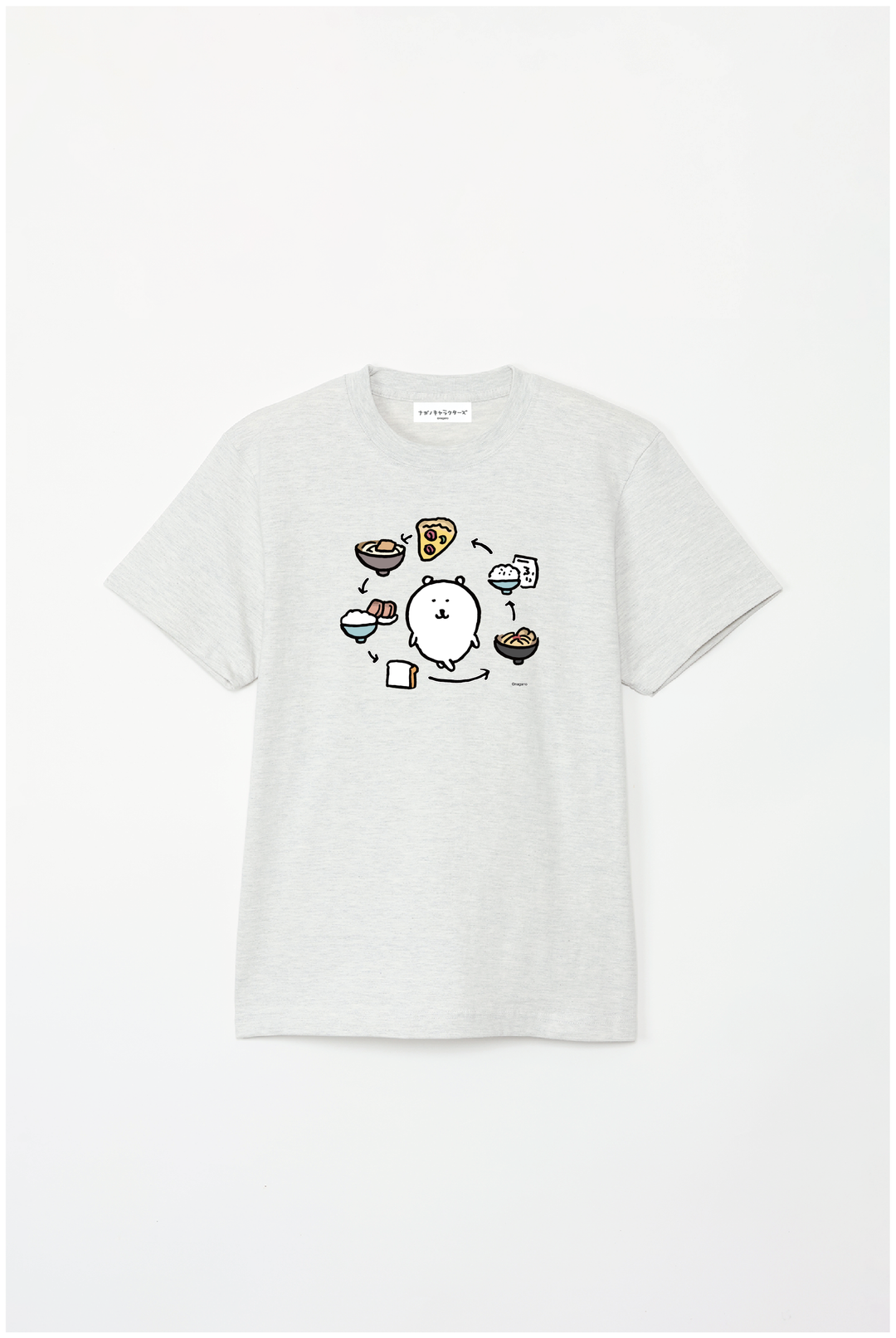 預訂｜白熊 ODM 5.6oz純棉短袖T恤 LOOP 中央圖案