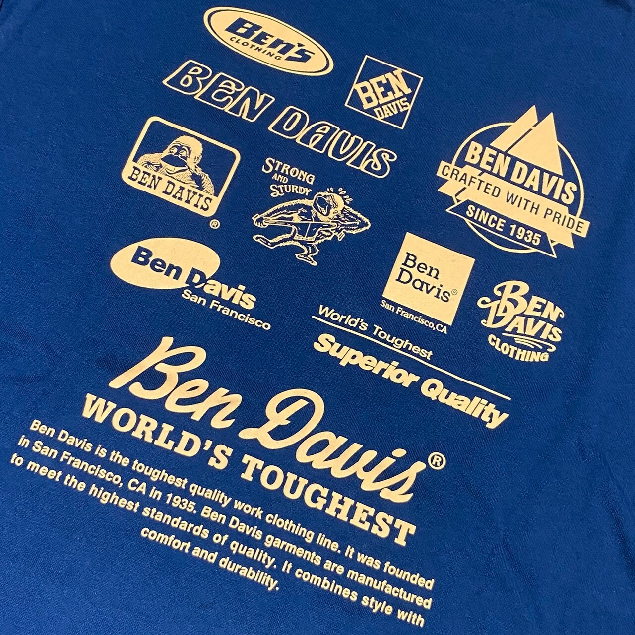 Ben davis 經典logo蒐集圖印花薄長T C-25780025