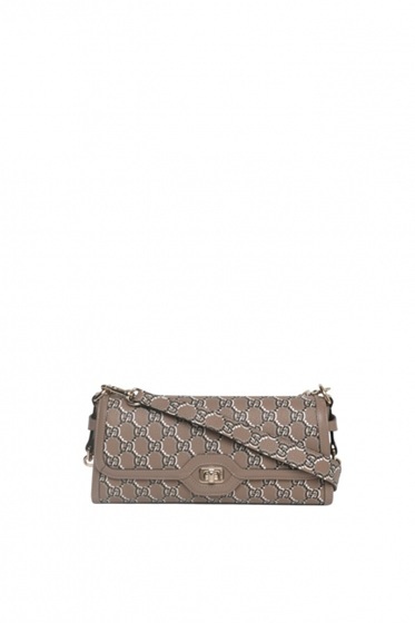[E] GUCCI BEIGE LEATHER SHOULDER BAG, 788061AADQ6-8647 (EGC27)