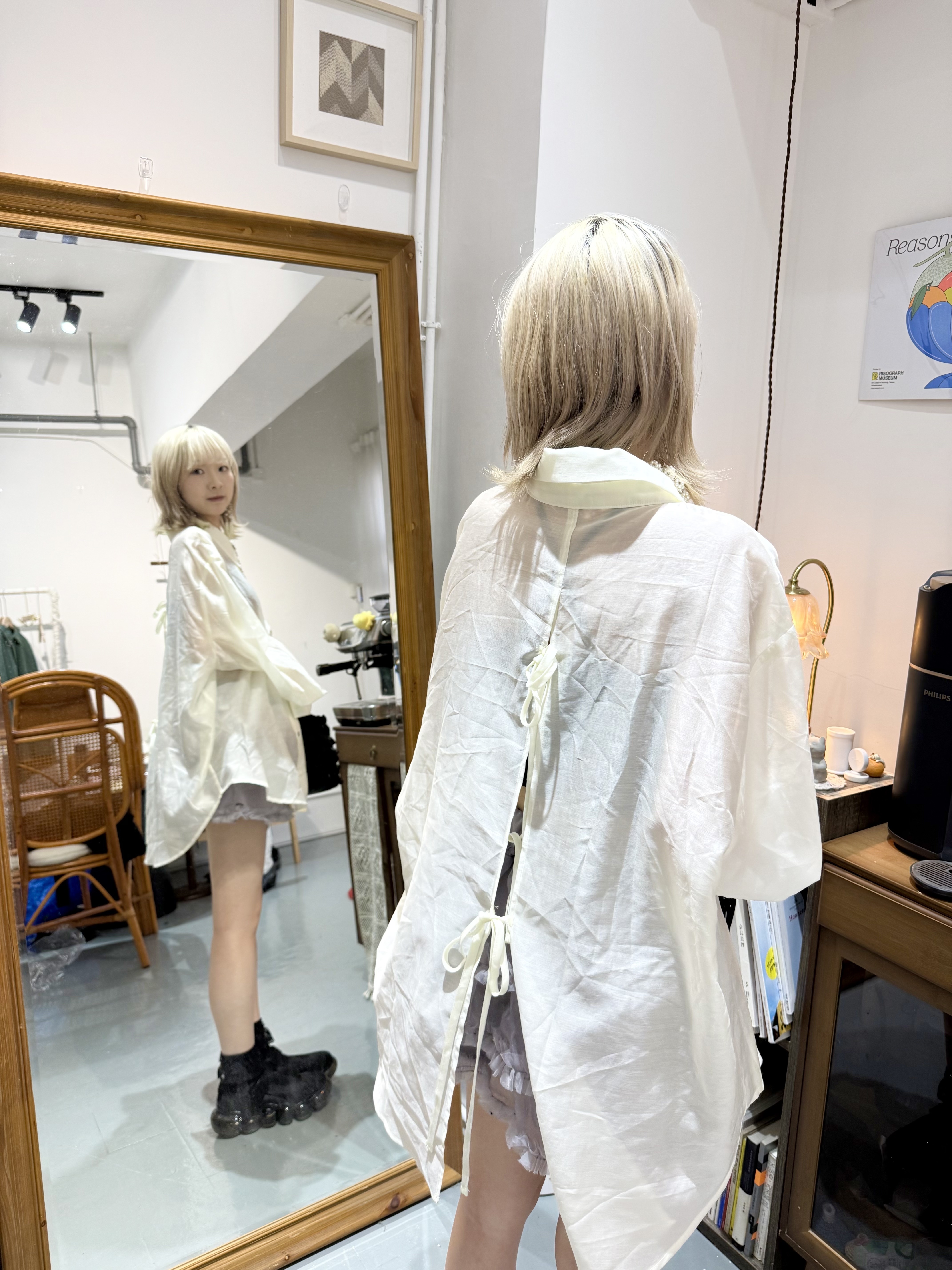 後Ribbon紗紗恤衫