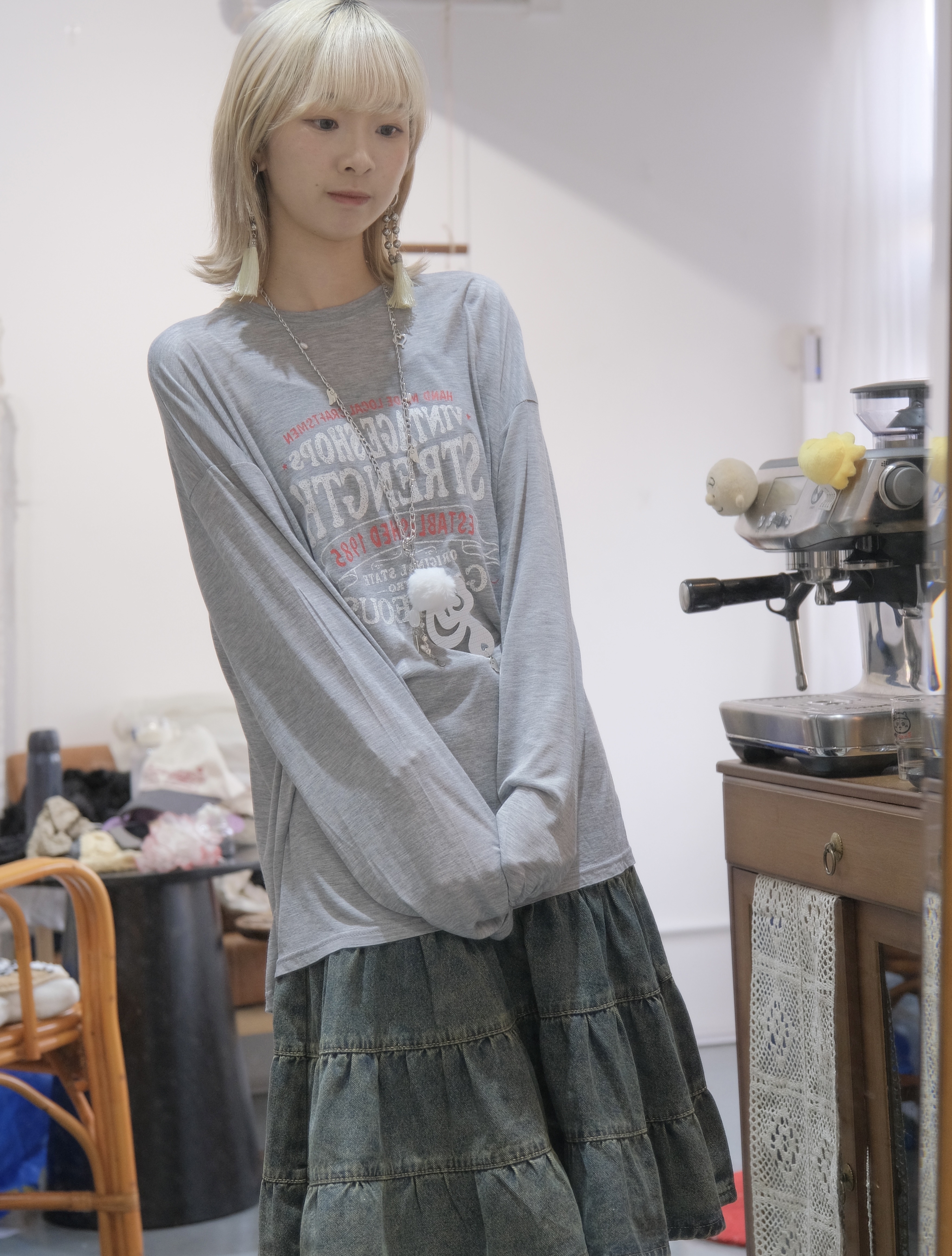 超親膚質料Vintage top