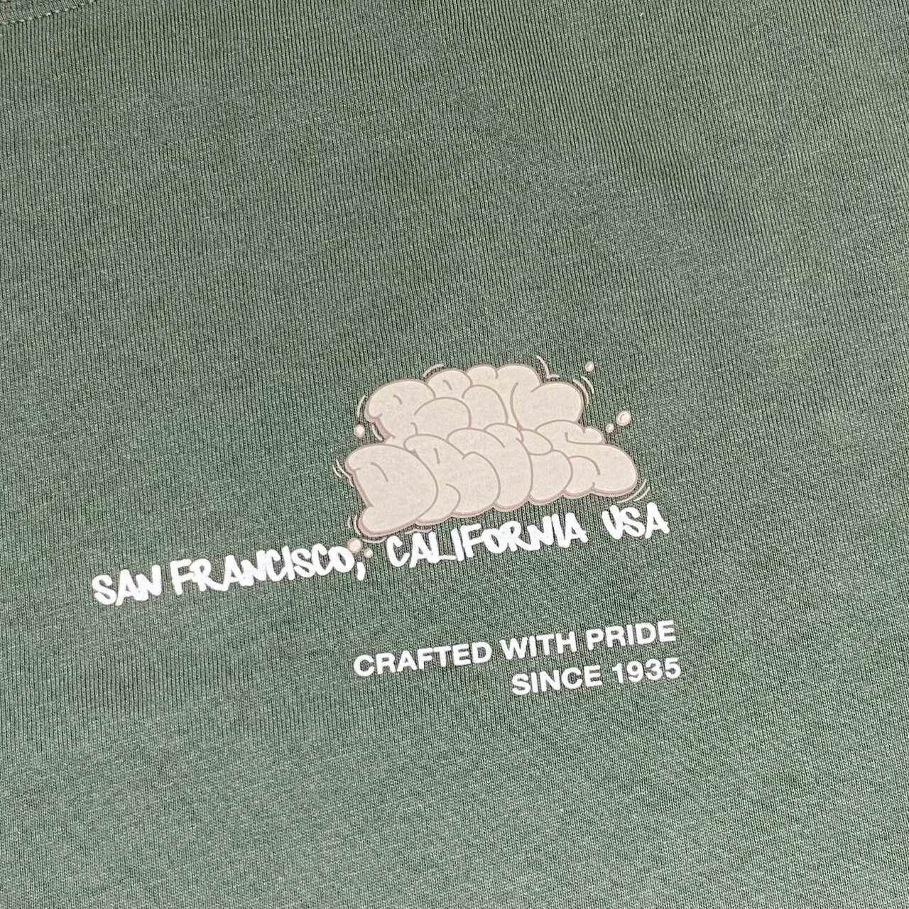 Ben davis 猿人噴漆泡泡字印花薄長T  C-25780028